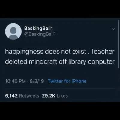 a mindcraft sad history