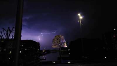 Took this slow motion video of some lightning the other day.
