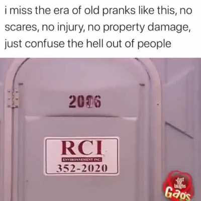 Old school pranks were the best