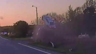 Arkansas State Police cruiser goes airborne after 109 MPH PIT