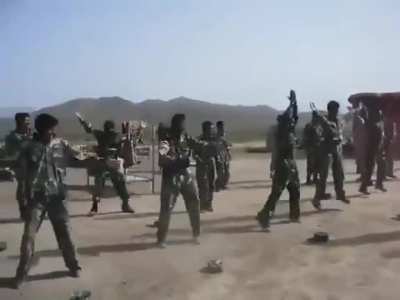 Training of the Afghan Army by US led NATO Forces.