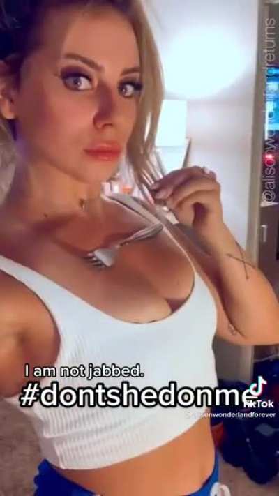 Vaccinated people made her magnetic apparently