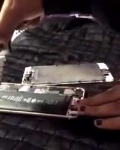 Cutting a battery