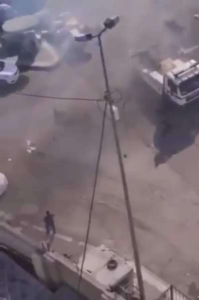 Breaking video: &mdash; WARNING: GRAPHIC CONTENT: Video shows the exact moment of the first of the two suicide bombings in Baghdad today. nsfw
