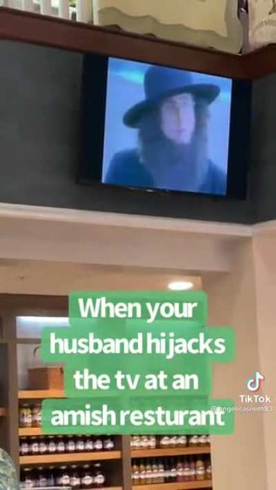 Hopefully the Amish have a sense of humor.