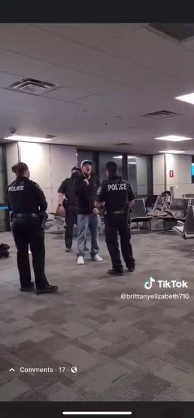 Drunk guy gets tased at airport