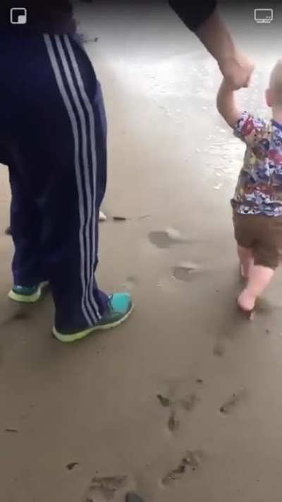 Baby by the sea