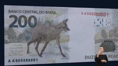 O Banco Central fez a campanha publicitaria das novas c&eacute;dulas de R$ 200 com o vira-lata caramelo.