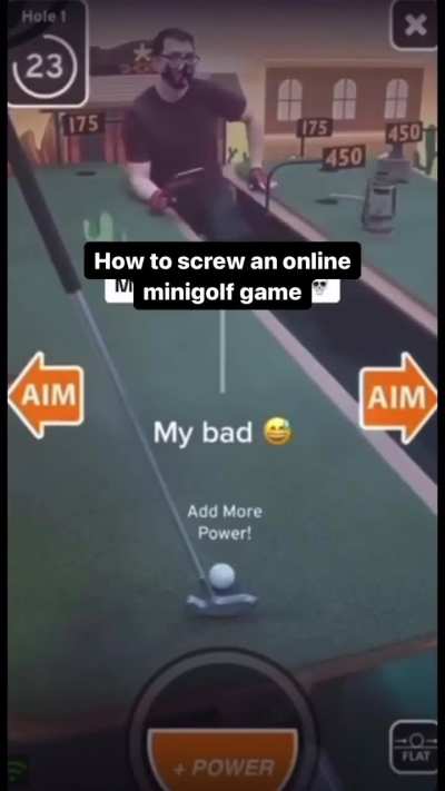 Just a little amount of golf tomfoolery
