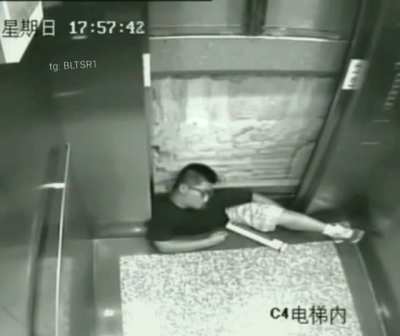 I was crushed by the elevator. When I was rescued, I was already dead