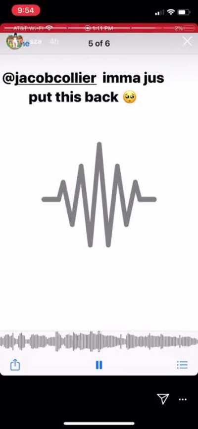 Unreleased SZA and Jacob Collier collab! God I hope this is on Vol. 4