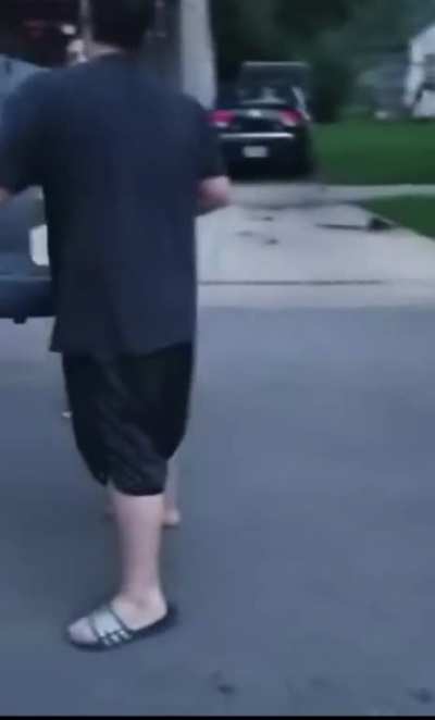 Girl pistol whips dude for telling rumors about her.