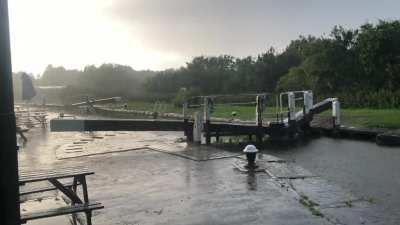 On the canal, from the lockhouse.
