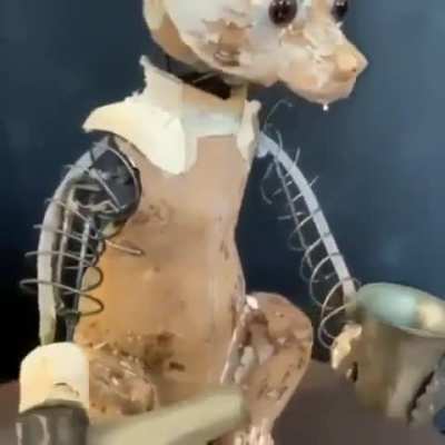The Antique Clockwork Drinking Bear Automaton is a famous luxury creation from the Victorian era 1890.