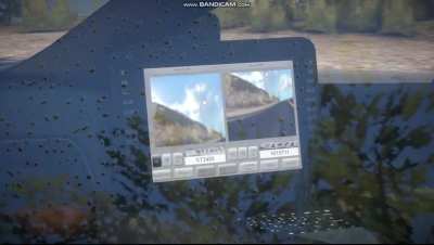 In Need For Speed Rivals (2013) laptops inside police vehicles have both a detailed display and work as mirrors although you're not supposed to actually this