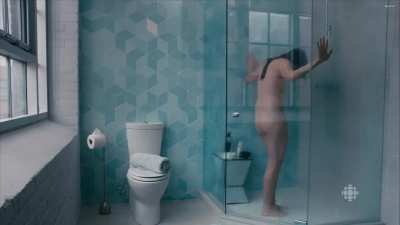 Catherine Reitman is so hot in the shower