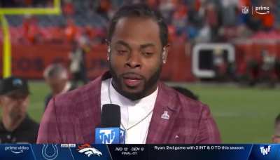 [Highlight] Richard Sherman goes off during the postgame show about how he thinks the last part of the game should&rsquo;ve been handled