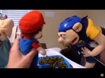 He does not like green beans.
