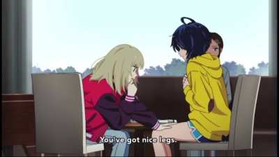 &ldquo;You&rsquo;ve got nice legs.&rdquo; - Wonder Egg Priority (Episode 3)