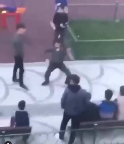 Turkish teens doing their traditional dance