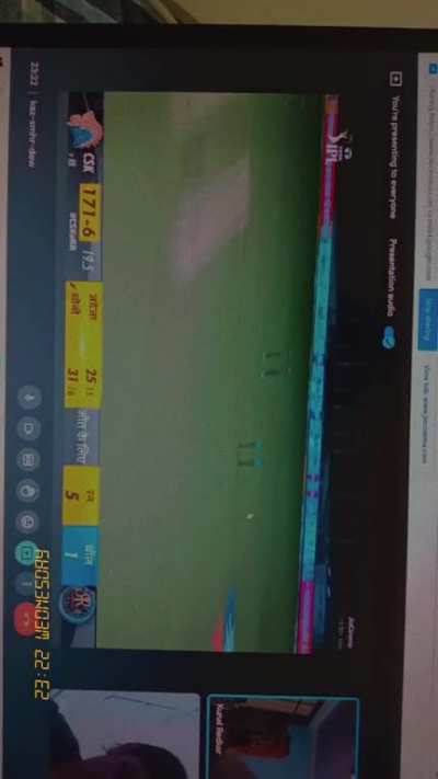 The final ball CSK VS RR