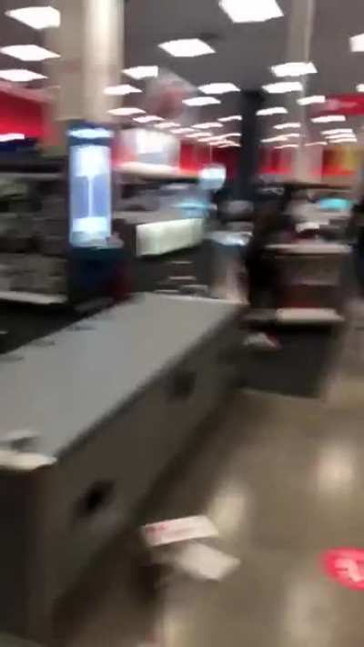 Nicollet Mall Target in Minneapolis being looted right now