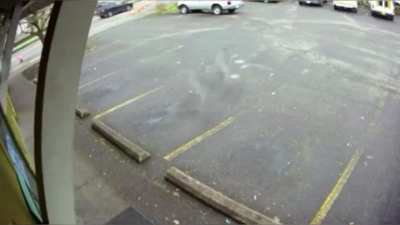 A guy almost got split in half by a 4-foot saw blade in Oregon (it wasn't his turn)