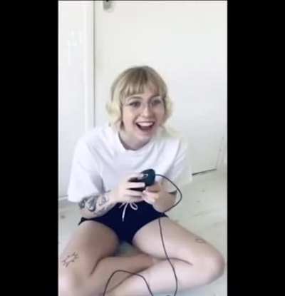 A girl reacting to different sounds for the first time after having her hearing restored