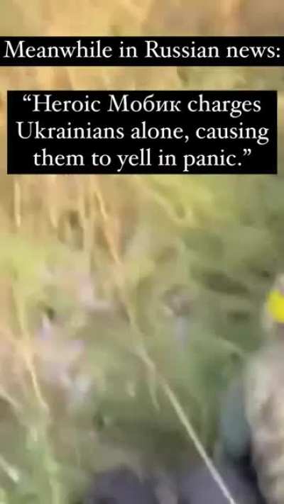 &ldquo;He is not surrendering, he is assaulting the Ukronazis with his bare hands!&rdquo;