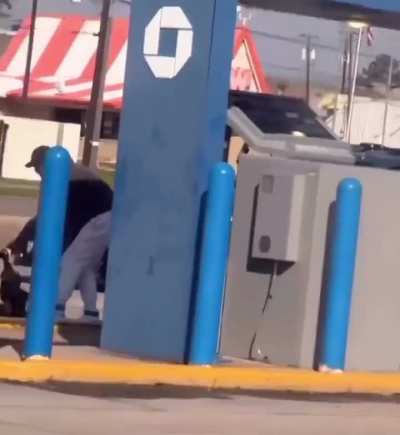 Armored truck driver robbed at gunpoint today in Texas