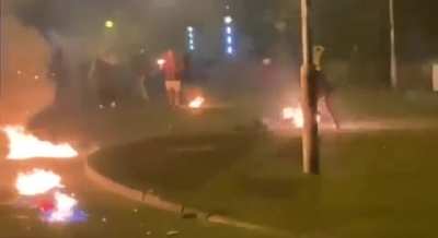 Friendly fire in Northern Ireland last night