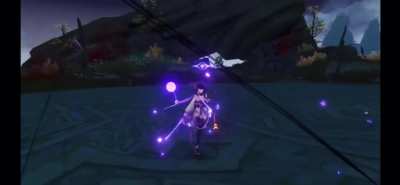 Raiden Shogun&rsquo;s ULT in slow motion.