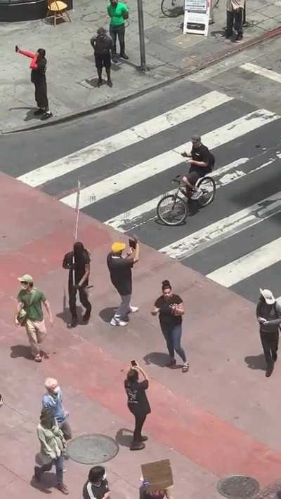 Downtown LA. They&rsquo;re probably telling people not to protest because they&rsquo;ll see this stuff. 🤷🏻&zwj;♀️