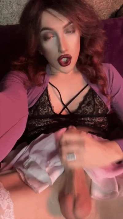 Bet you’d love to feel my girlcock in both of your holes repeatedly