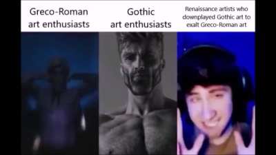 I like so much classical art so much gothic art, I don't approve of the idea of the Renaissance artists that gothic was a "barbaric" art.