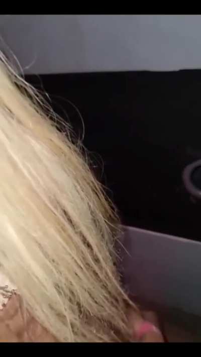 In one Gloryhole with my big cock and big ass transex friend