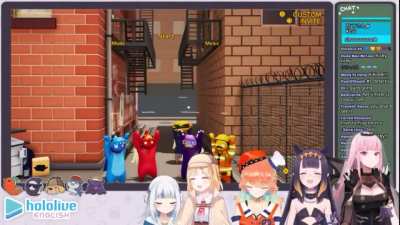LMAO Kiara just kill her before the game started! Excuse her rudeness, she is a good bird (source: 3&ordm; collab in ina&rsquo;s channel  