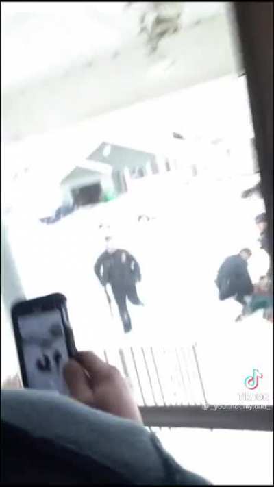 5 cops arrest one guy and then they ask the people video recording to kindly step outside to be arrested