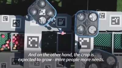 Drones are picking apples in Israel.