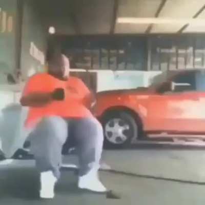 Me getting nugget and biscuits
