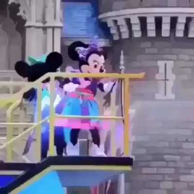 Minnie mouse was then locked up for arson.