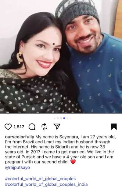 Indian man and his Brazilian wife in India 🇮🇳 🇧🇷 IMLF