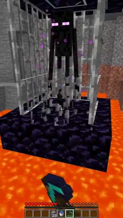 Be careful!! Enderman got yo back doe! 😎