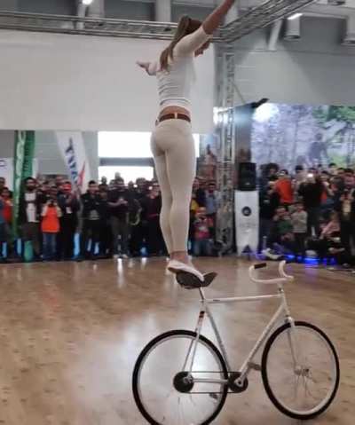 Stunt with a bike