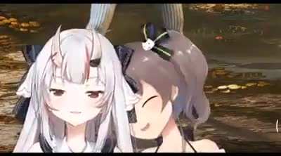 Matsuri &amp;amp; Ayame てえてえ moment