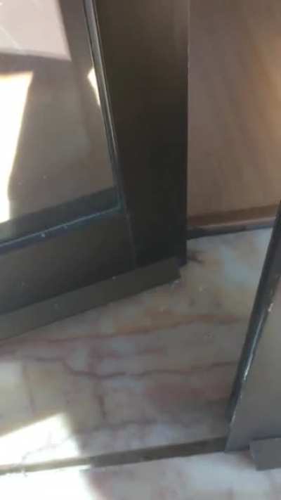 Stuck in my hotel room&rsquo;s balcony, can&rsquo;t open the door because the floor is lifted