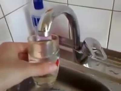 In Soviet Russia the water drinks you
