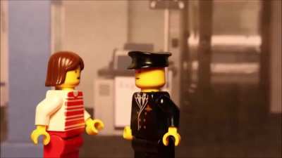 Airplane passengers after they saw a plane crash documentary