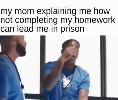 not doing homework = prison
