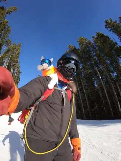 Skiing with Gary